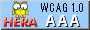 Icono de conformidad con el Nivel Triple-A, de las Directrices de Accesibilidad para el Contenido Web 1.0 del W3C-WAI